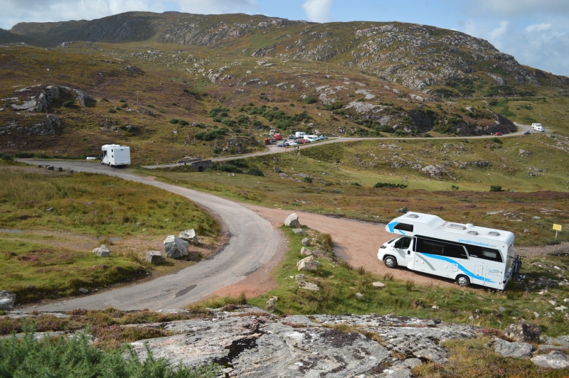 motorhome parked up outside